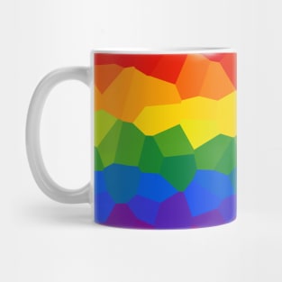 Gay Pride Flag subtle Geometric Design Mug